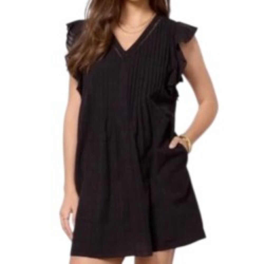 Evereve Black Sawyer Dress Medium